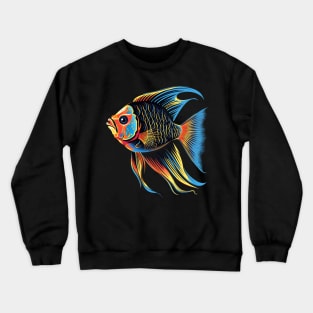 Angelfish Coloring Book Crewneck Sweatshirt